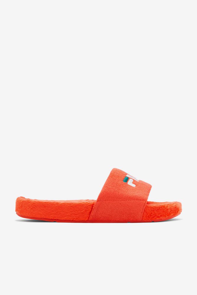 Fila Terry Drifter Slide Sandals Orange - Womens - 27395OJSW